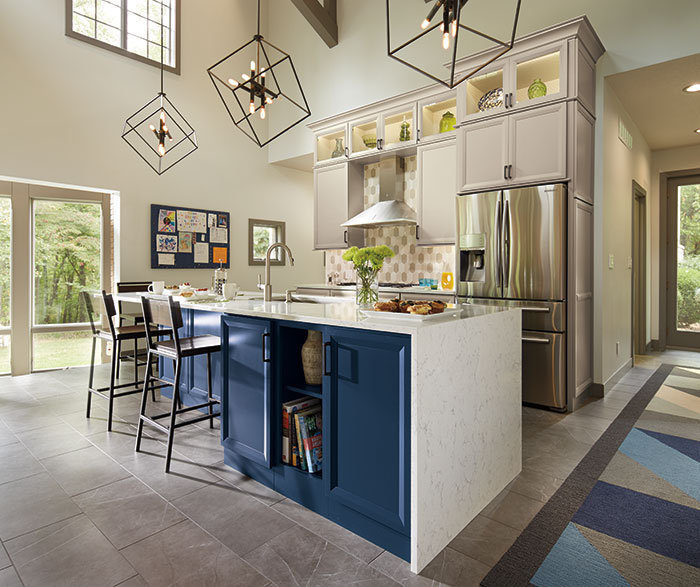 How to Style Blue Kitchen Cabinets in 2020 on